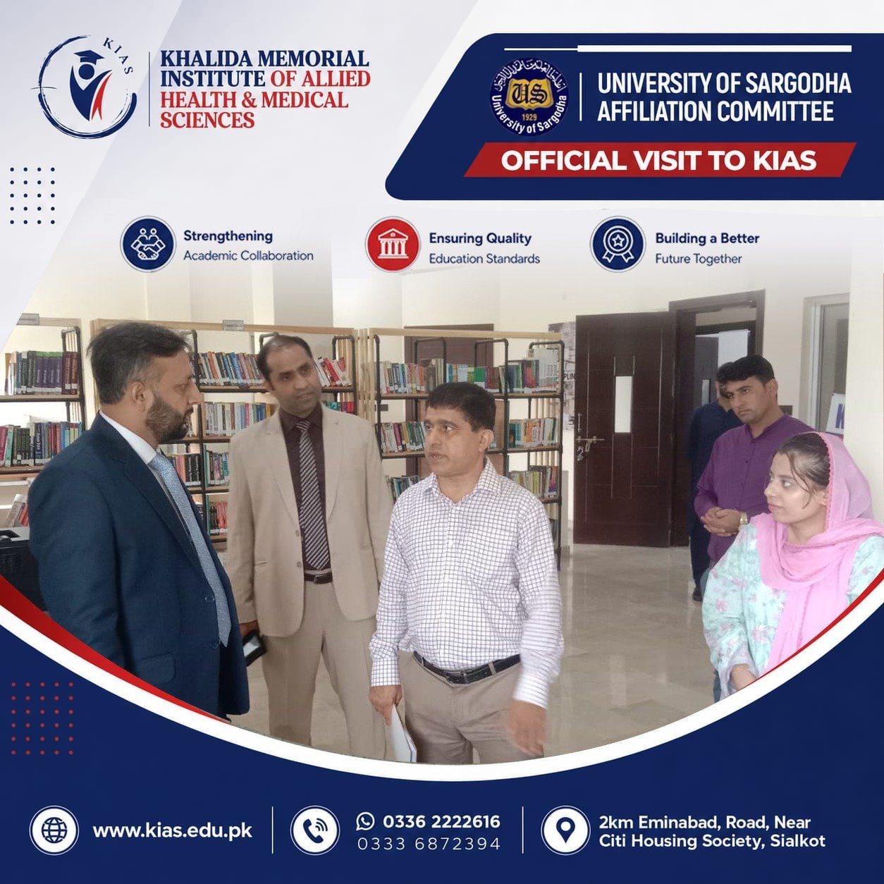 University of Sargodha Affiliation Committee Concludes Visit to KIAS photo