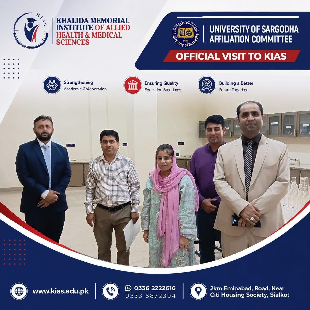 University of Sargodha Affiliation Committee Concludes Visit to KIAS photo