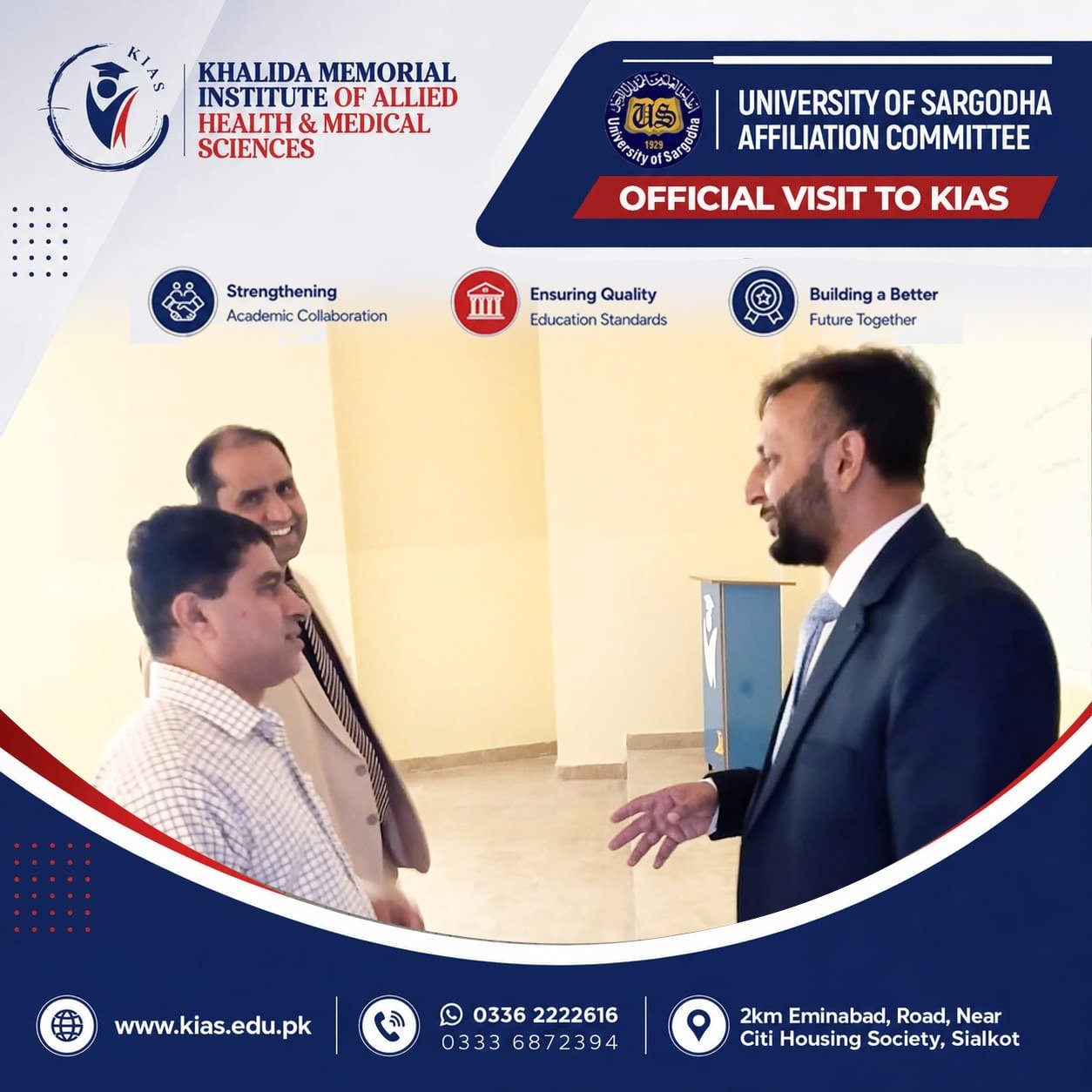 University of Sargodha Affiliation Committee Concludes Visit to KIAS photo