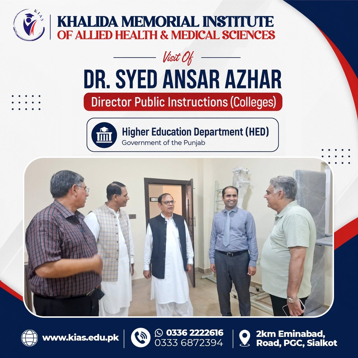 DPI Colleges Dr. Syed Ansar Azhar Visits KIAS Campus photo